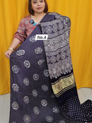 SALE 25TH AUG - GAZZI MODAL LAGDI PATTA SAREE (NO.4)