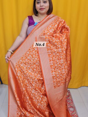 SALE 31ST AUG – GEORGETTE SILK KHADDI SAREE (NO.4)