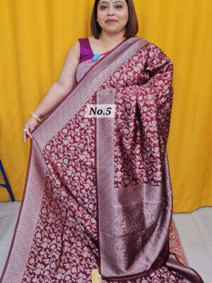 SALE 31ST AUG – GEORGETTE SILK KHADDI SAREE (NO.5)