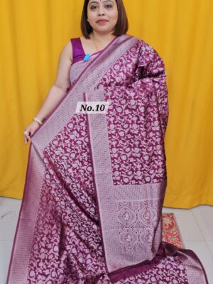 SALE 31ST AUG – GEORGETT SILK KHADDI SAREE (NO.10)