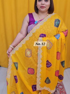 SALE 31ST AUG – MOSS CHIFFON SAREE (NO.12)