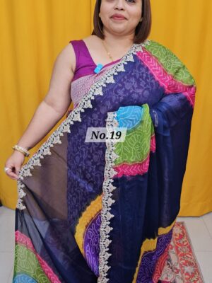 SALE 31ST AUG – MOSS CHIFFON SAREE (NO.19)