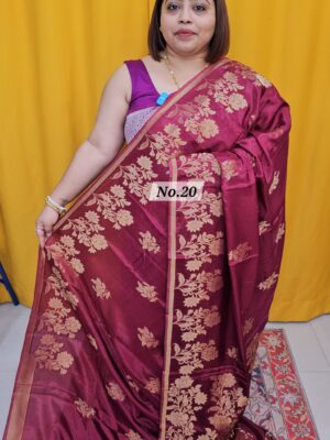 SALE 31ST AUG – GEORGETTE SILK KHADDI SAREE (NO.20)