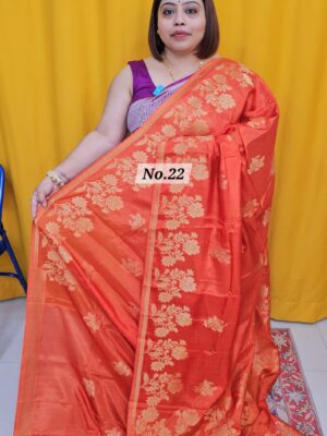 SALE 31ST AUG – GEORGETT SILK KHADDI SAREE (NO.22)