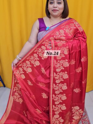SALE 31ST AUG – GEORGETT SILK KHADDI SAREE (NO.24)