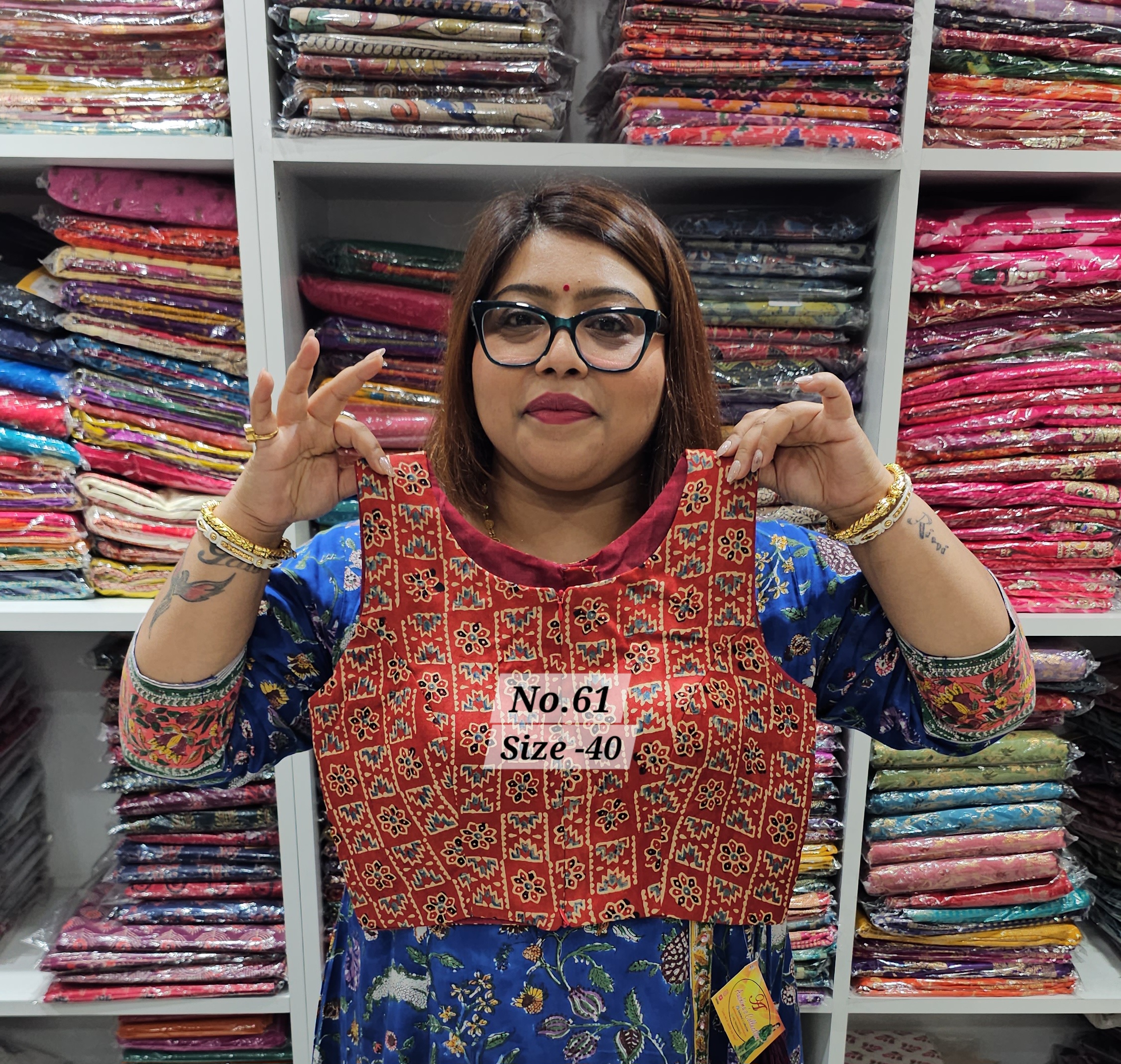 SALE 29TH AUG – READY MADE BLOUSE {SIZE- 40} (NO.61)