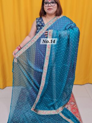 SALE 27TH AUG – MOSS CHIFFON SAREE (NO.14)