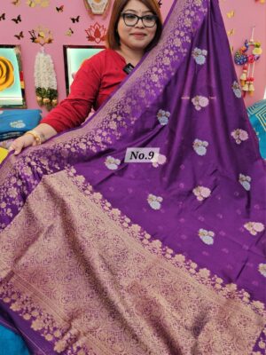 SALE 7TH AUG - SUPER NET KOTA INDIAN SILK SAREE (NO.9)