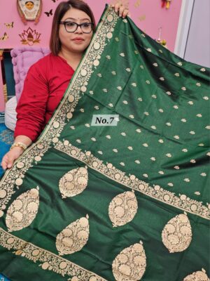 SALE 7TH AUG - PREMIUM MUSRU JAQUARD SOFT SAREE (NO.7)