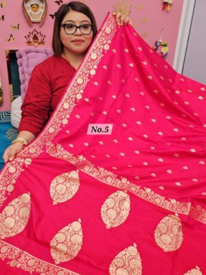 SALE 7TH AUG - PREMIUM MUSRU JAQUARD SOFT SAREE (NO.5)
