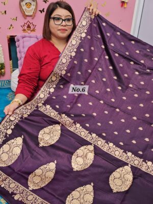 SALE 7TH AUG - PREMIUM MUSRU JAQUARD SOFT SAREE (NO.6)