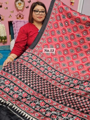 SALE 7TH AUG - PREMIUM MIRROR CREPE MODAL SAREE (NO.13)