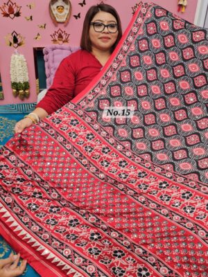 SALE 7TH AUG - PREMIUM MIRROR CREPE MODAL SAREE (NO.15)