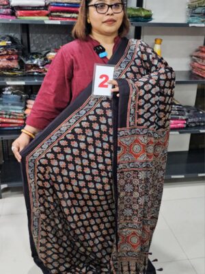 31ST AUG – AJRAKH MODAL MIRROR SAREE (NO.2)