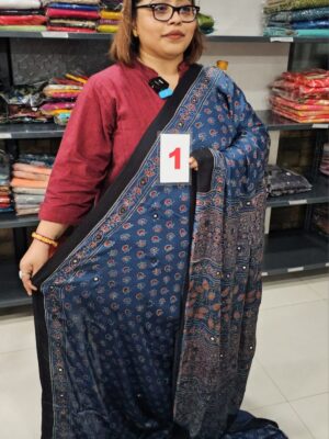31ST AUG – AJRAKH MODAL MIRROR SAREE (NO.1)