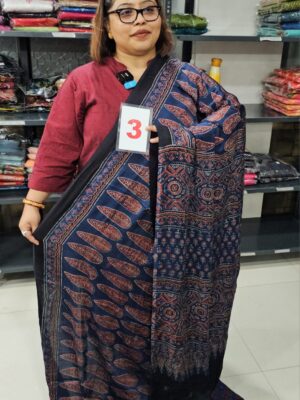 31ST AUG – AJRAKH MODAL MIRROR SAREE (NO.3)