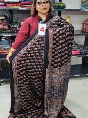 31ST AUG – AJRAKH MODAL MIRROR SAREE (NO.4)