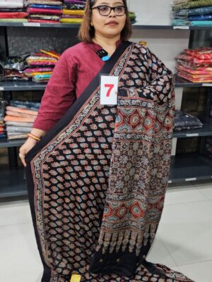 31ST AUG – AJRAKH MODAL MIRROR SAREE (NO.7)