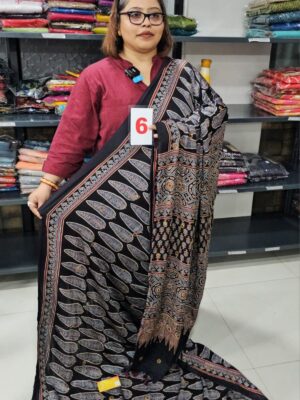 31ST AUG – AJRAKH MODAL MIRROR SAREE (NO.6)