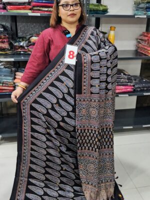 31ST AUG – AJRAKH MODAL MIRROR SAREE (NO.8)