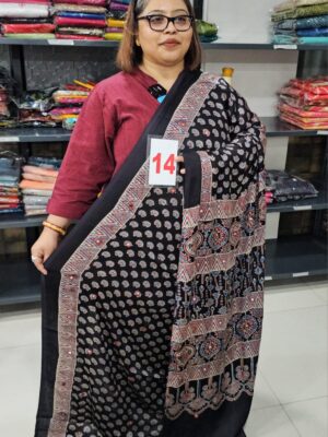 31ST AUG – AJRAKH MODAL MIRROR SAREE (NO.14)