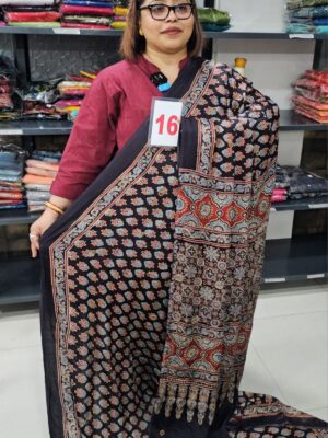31ST AUG – AJRAKH MODAL MIRROR SAREE (NO.16)