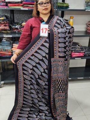 31ST AUG – AJRAKH MODAL MIRROR SAREE (NO.17)