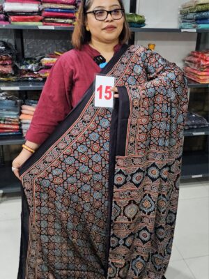 31ST AUG – AJRAKH MODAL MIRROR SAREE (NO.15)