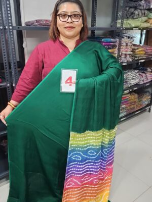 31ST AUG – BANDHANI PALLU PURE MODAL SAREE (NO.4)