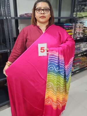 31ST AUG – BANDHANI PALLU PURE MODAL SAREE (NO.5)