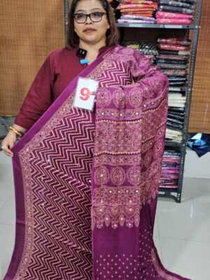 31ST AUG – PURE MODAL GAZZI SILK SAREE (NO.9)