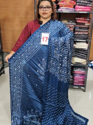 31ST AUG – PURE MODAL GAZZI SILK SAREE (NO.17)