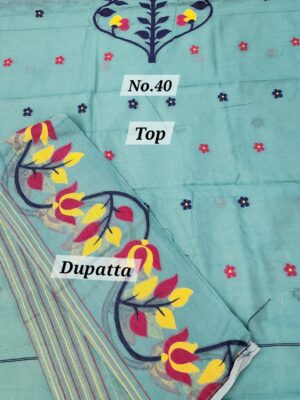 9TH SEP SALE – JAMDANI DRESS MATERIAL (NO.40)