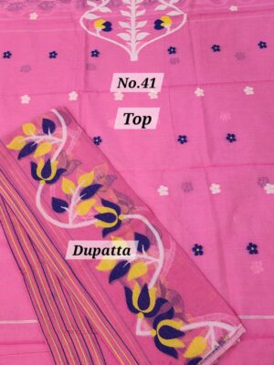 9TH SEP SALE – JAMDANI DRESS MATERIAL (NO.41)