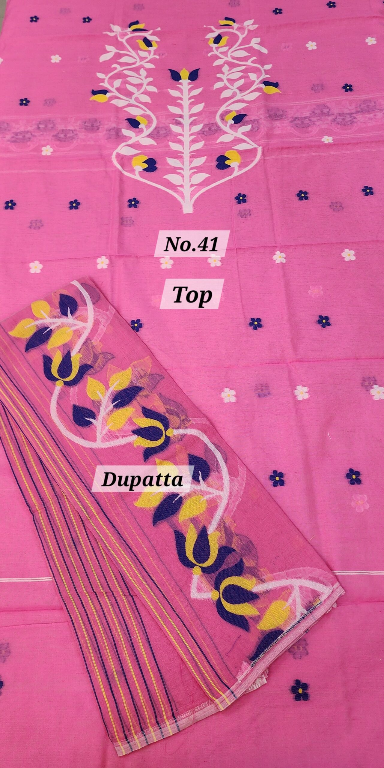 9TH SEP SALE – JAMDANI DRESS MATERIAL (NO.41)