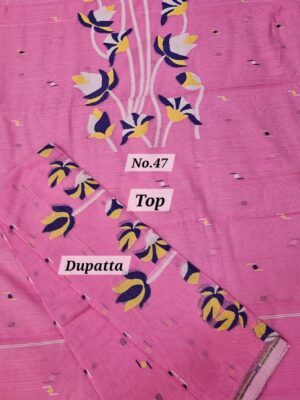 9TH SEP SALE – JAMDANI DRESS MATERIAL (NO.47)
