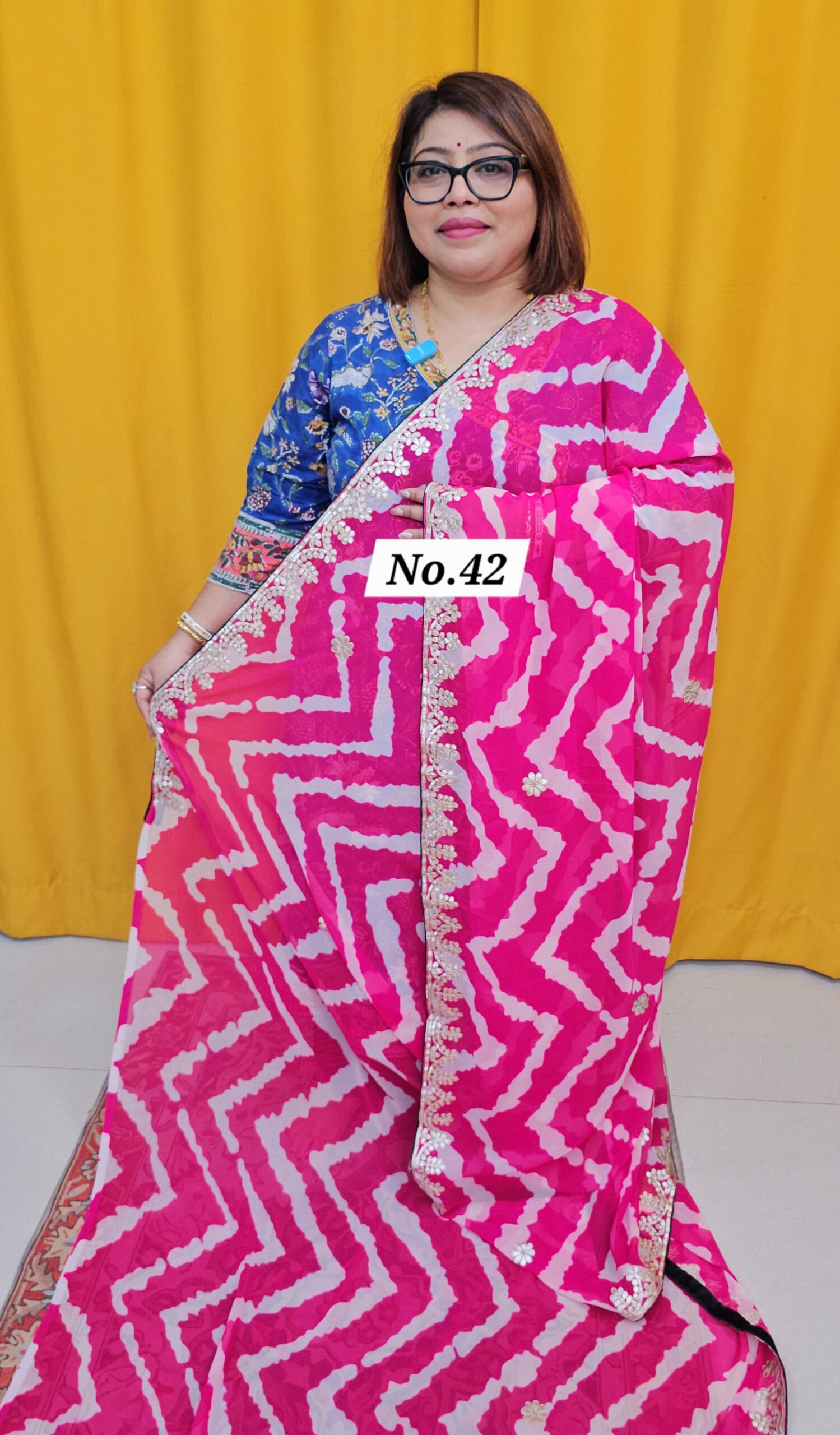 7TH SEP LIVE - MOSS CHIFFON SAREE (NO.42)