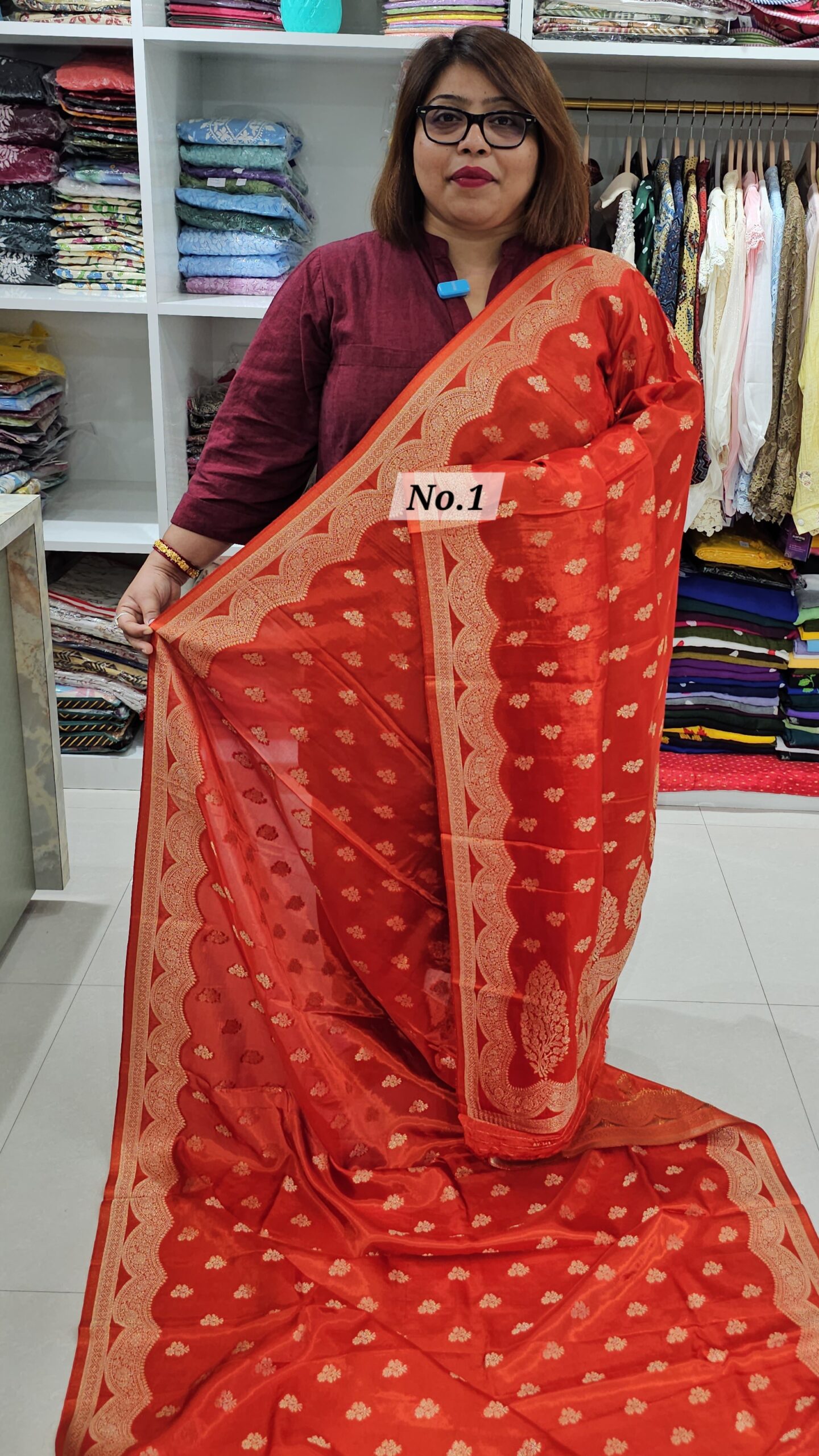 7TH SEP LIVE - MUSRU SILK BANARSI SAREE (NO.1)