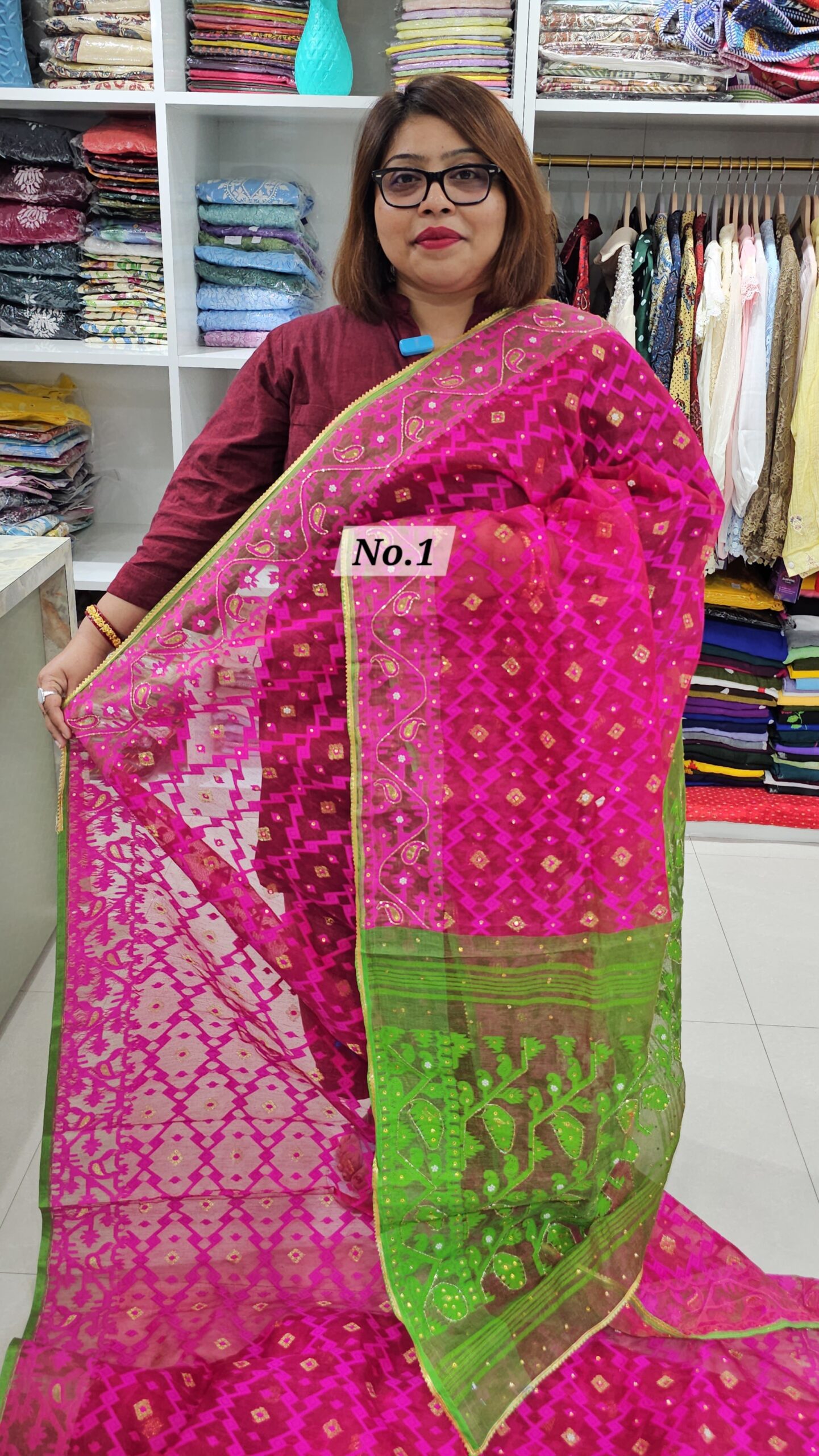 7TH SEP LIVE - KATDANA JAMDANI SAREE (NO.1)