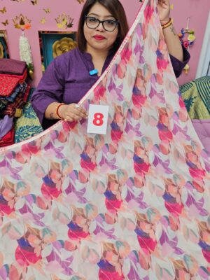 12TH SEP 2ND LIVE - MOSS CHIFFON SAREE (NO.8)