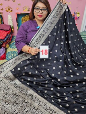 12TH SEP 2ND LIVE - GEORGETT SILK KHADDI SAREE (NO.18)
