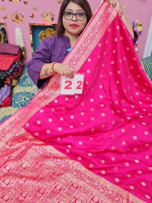 12TH SEP 2ND LIVE - GEORGETT SILK KHADDI SAREE (NO.22)