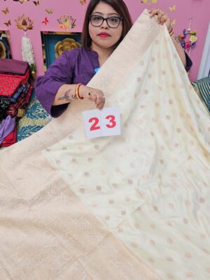 12TH SEP 2ND LIVE - GEORGETT SILK KHADDI SAREE (NO.23)