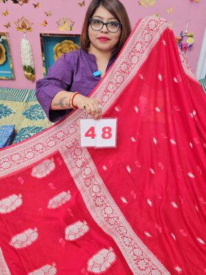 12TH SEP 2ND LIVE - PURE CREPE KHADDI SAREE (NO.48)