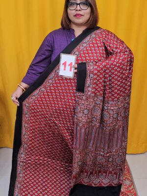 2ND SEP LIVE – PURE AJRAKH MODAL SILK SAREE (NO.11)