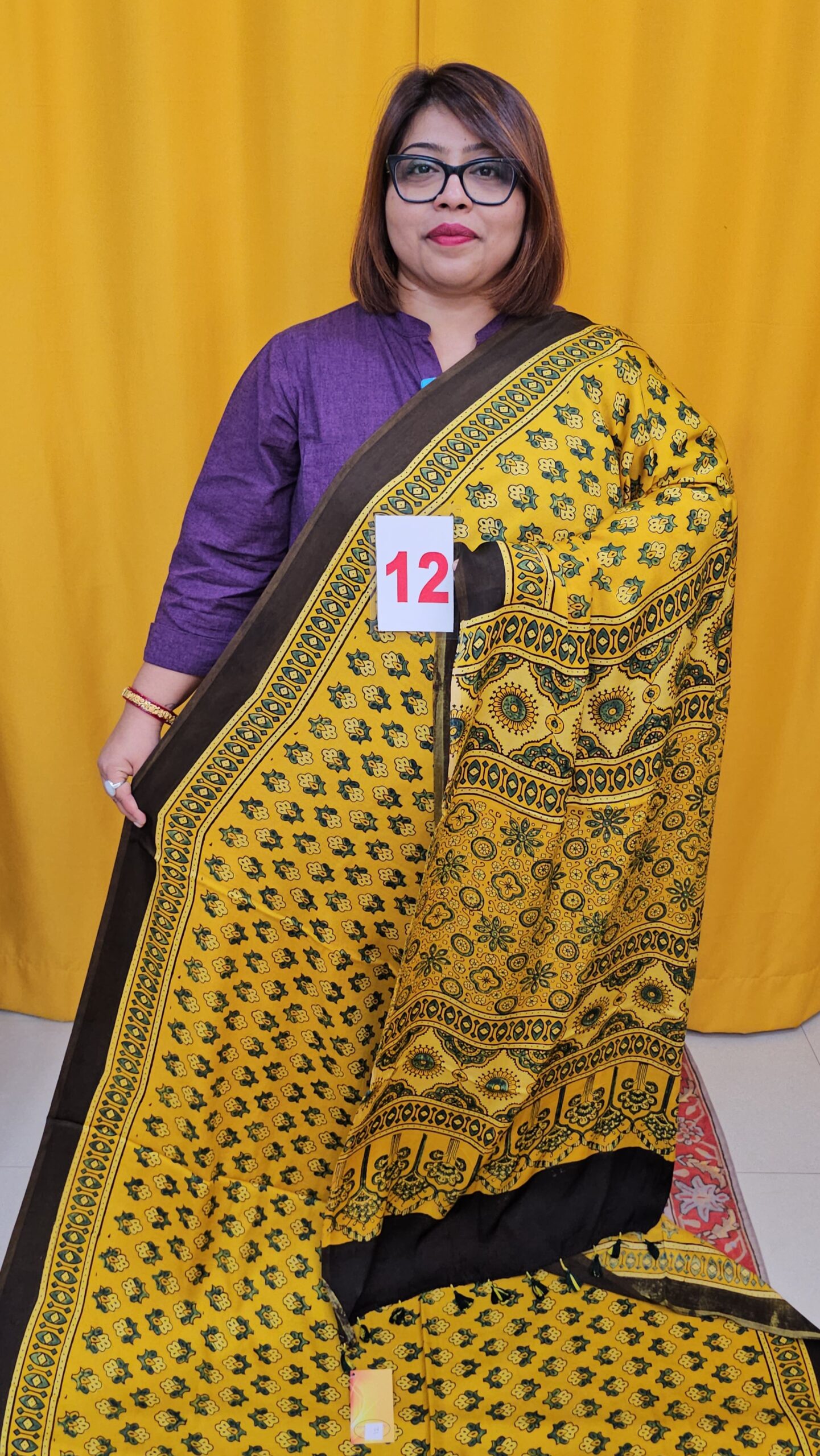 2ND SEP LIVE – PURE AJRAKH MODAL SILK SAREE (NO.12)