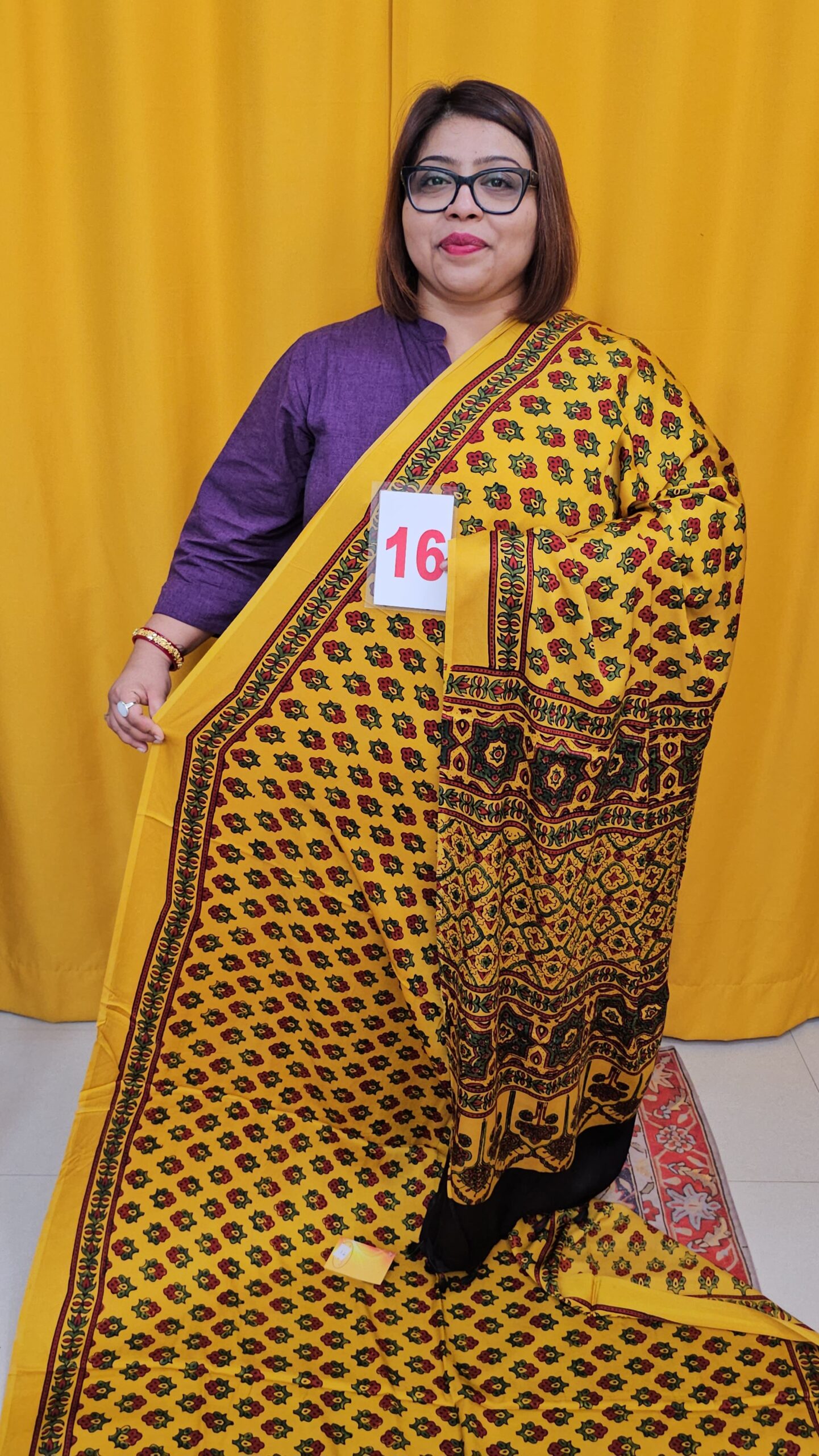 2ND SEP LIVE – PURE AJRAKH MODAL SILK SAREE (NO.16)