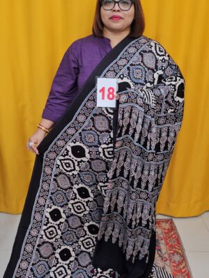 2ND SEP LIVE – PURE AJRAKH MODAL SILK SAREE (NO.18)