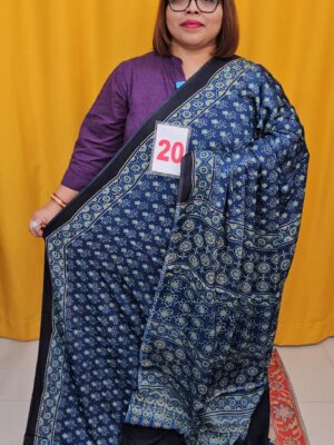 2ND SEP LIVE – PURE AJRAKH MODAL SILK SAREE (NO.20)