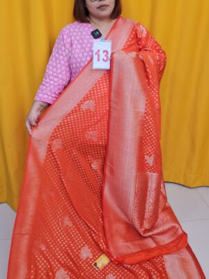 2ND SEP LIVE – GEORGETT SILK KHADDI SAREE (NO.13)